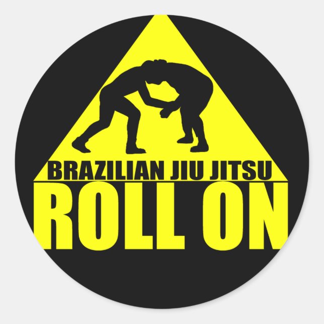 Brazilian Jiu JItsu "Roll On" Sticker (Front)