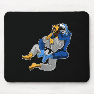 Brazilian Jiu Jitsu Shark Lion Mouse Pad