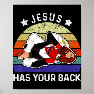 Brazilian Jiu Jitsu Shirt Jesus Shirt Jesus Has Yo Poster