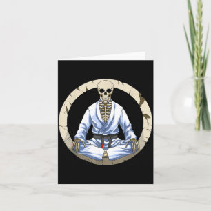 Brazilian Jiu Jitsu Skeleton Card