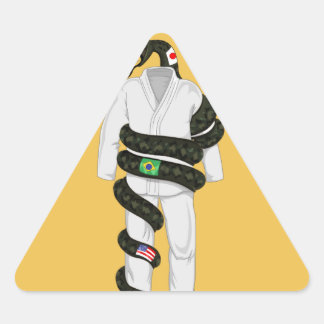 Brazilian Jiu Jitsu Snake Triangle Sticker