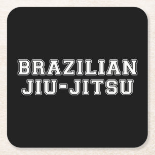 Brazilian Jiu Jitsu Square Paper Coaster