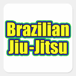 Brazilian Jiu Jitsu Square Sticker