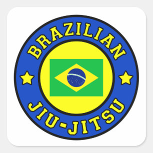 Brazilian Jiu Jitsu Square Sticker