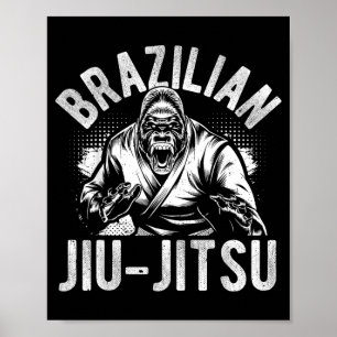 Brazilian Jiu-Jitsu Srt BJJ Fighting Martial Arts Poster