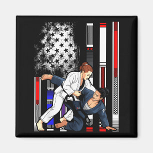 Brazilian Jiu Jitsu Stars es Rank BJJ Flag Magnet