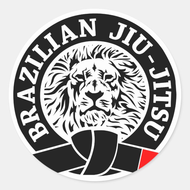 Brazilian Jiu-Jitsu Sticker (Round) (Front)
