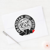 Brazilian Jiu-Jitsu Sticker (Round) (Envelope)