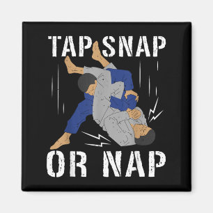 Brazilian Jiu Jitsu Tap Snap Or Nap BJJ Mix Magnet