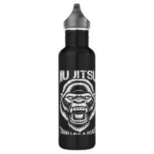 Brazilian Jiu Jitsu Train Like A Beast 710 Ml Water Bottle