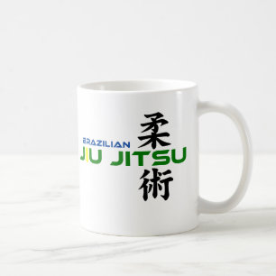 Brazilian Jiu Jitsu with Japanese Characters Coffee Mug