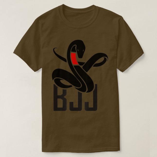 Brazilian Jiujitsu Mamba snake by BJJ black belt T-Shirt (Design Front)