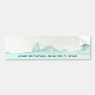 Brazilian landscape bumper sticker