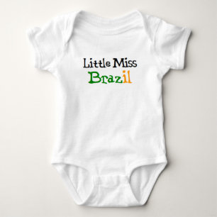 brazilian little miss baby bodysuit