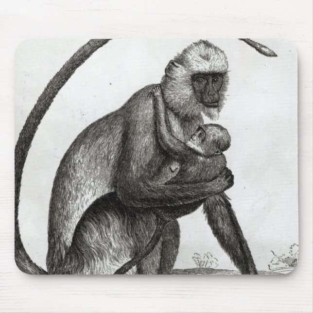 Brazilian Monkey Mouse Pad (Front)