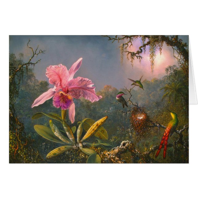 Brazilian Orchid and Hummingbirds 1871 (Front Horizontal)