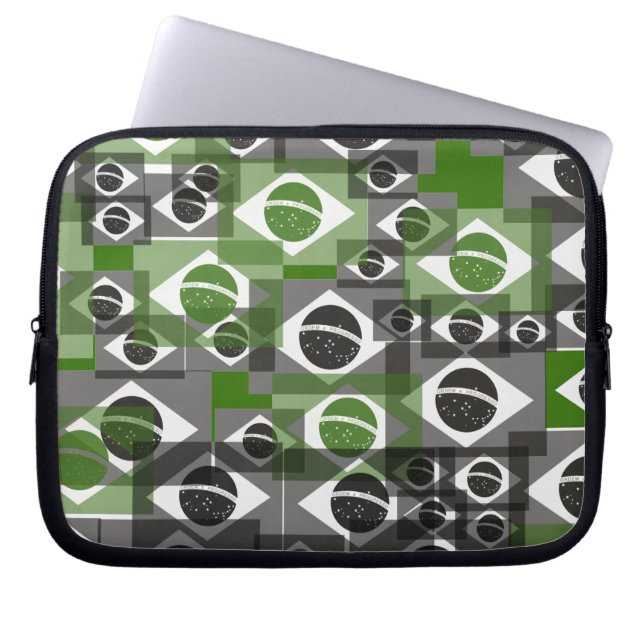 Brazilian pattern laptop sleeve (Front)