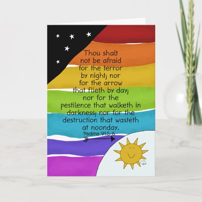 Brazilian Power Manager, Covid 19 Virus, Rainbow,  Card (Front)