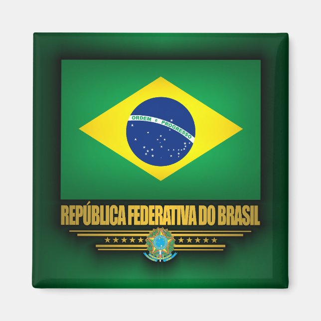 Brazilian Pride Magnet (Front)