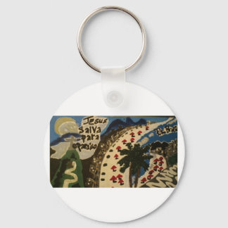 Brazilian/Rio keychain/christian Key Ring