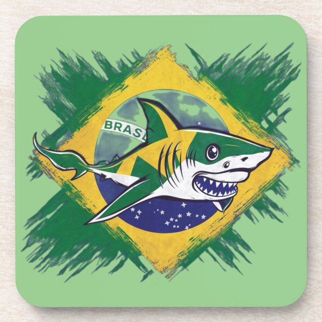 Brazilian Shark Coaster (Front)