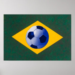 Brazilian soccer team poster