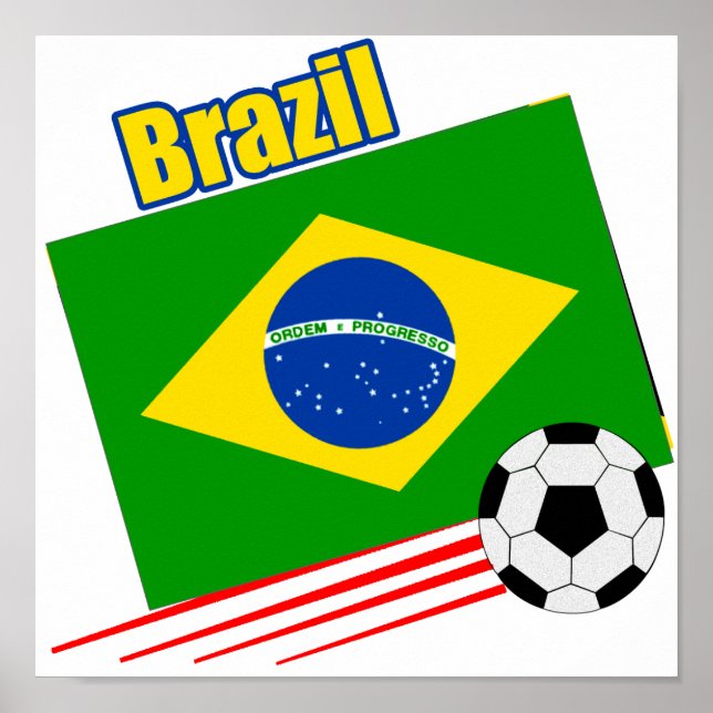 Brazilian Soccer Team Poster (Front)