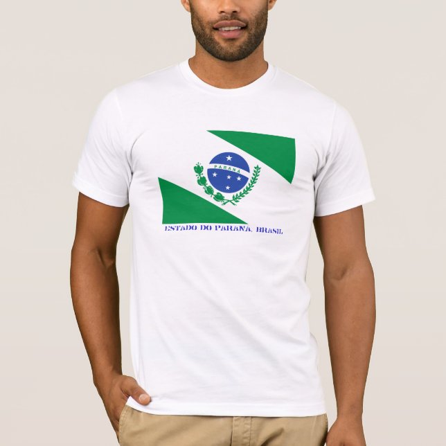 Brazilian state of Paraná Flag T-Shirt (Front)