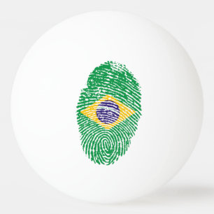 Brazilian touch fingerprint flag ping pong ball