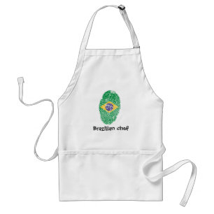Brazilian touch fingerprint flag standard apron