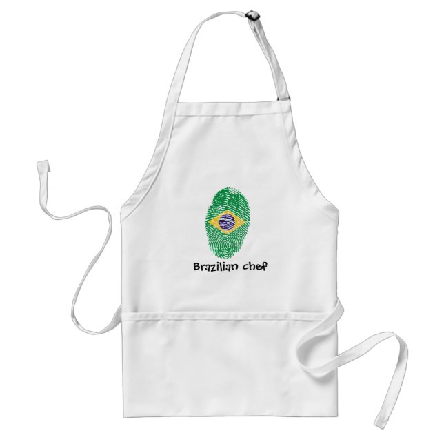 Brazilian touch fingerprint flag standard apron (Front)