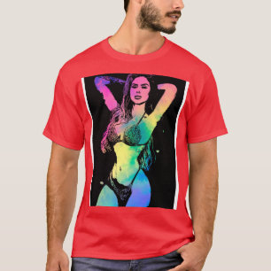 Brazilian Woman with Bikini T-Shirt