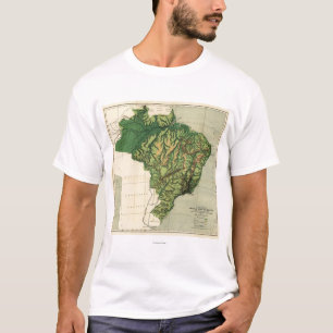 BrazilPhysical Panoramic MapBrazil T-Shirt
