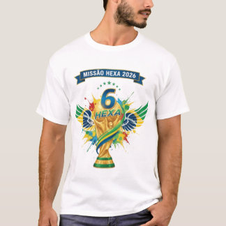 Brazil's Road to Hexa: World Cup 2026 Design T-Shirt