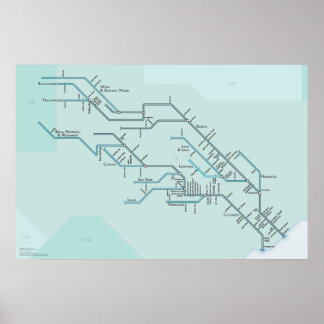 Brazos and Colorado Rivers Poster