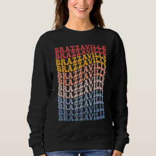 Brazzaville City Groovy Retro Sweatshirt