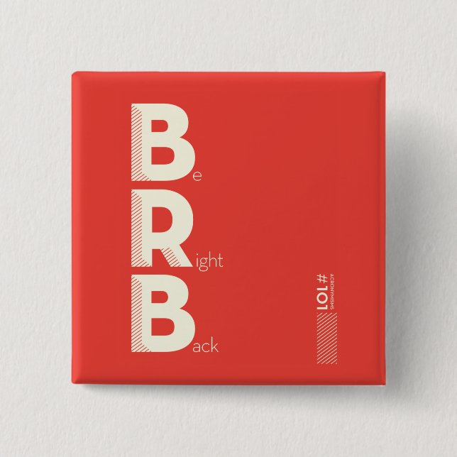 BRB 15 CM SQUARE BADGE (Front)