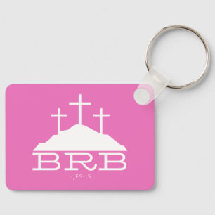 BRB Jesus Cross Calvary Religious Easter Christian Key Ring