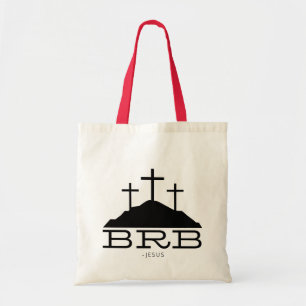 BRB Jesus Cross Calvary Religious Easter Christian Tote Bag