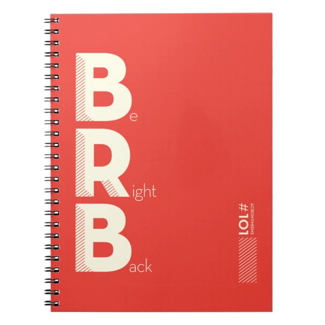 BRB NOTEBOOK (Front)