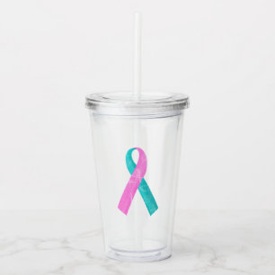 BRCA DNA ribbon Acrylic Tumbler