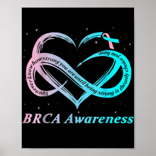 Brca Warrior Im Fine Breast Cancer Awareness Poster