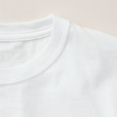 BRCA Warrior I'm Fine breast cancer Awareness T-Shirt (Detail - Neck (in White))