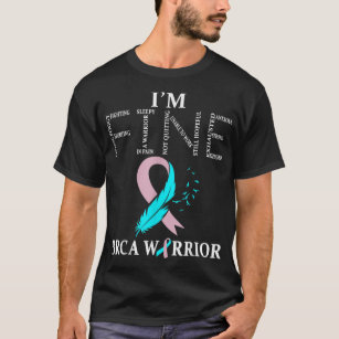 BRCA Warrior Im Fine breast cancer Awareness  T-Shirt