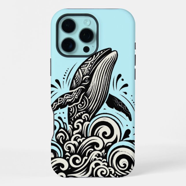 Breach Whale iPhone Case (Back)