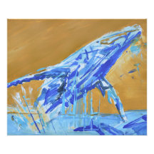 Breaching Humpback Whale Expressionist