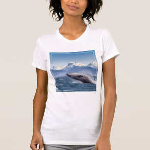 Breaching Humpback Whale In Alaska T-Shirt