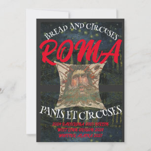 BREAD AND CIRCUSES ROMA WEST LINN OREGON INVITATION