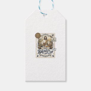Bread And Cup Jesus Communion Christian Faith Vint Gift Tags