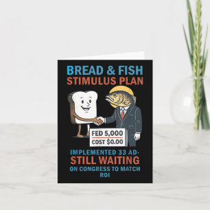 Bread And Fish Stimulus Plan Christian Anti Politi Card